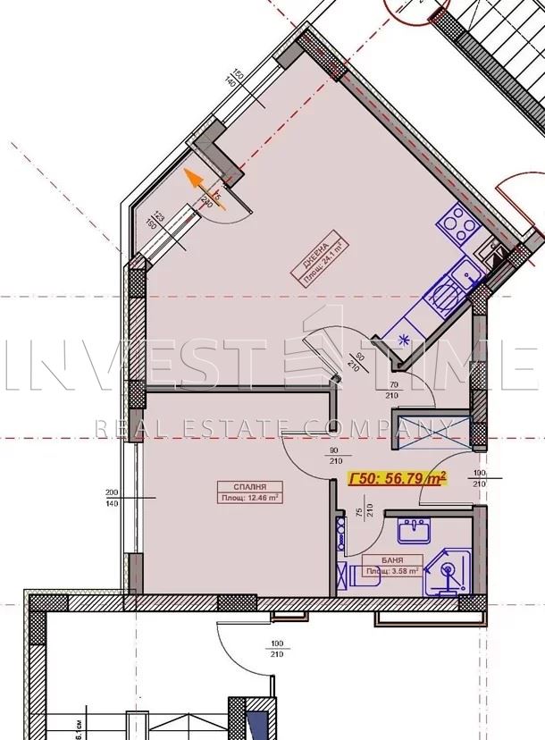 АКТ14! Двустаен апартамент в новострояща се сграда в кв. Възраждане, до парка - Агенция за недвижими имоти Варна - Invest Time, имот 4