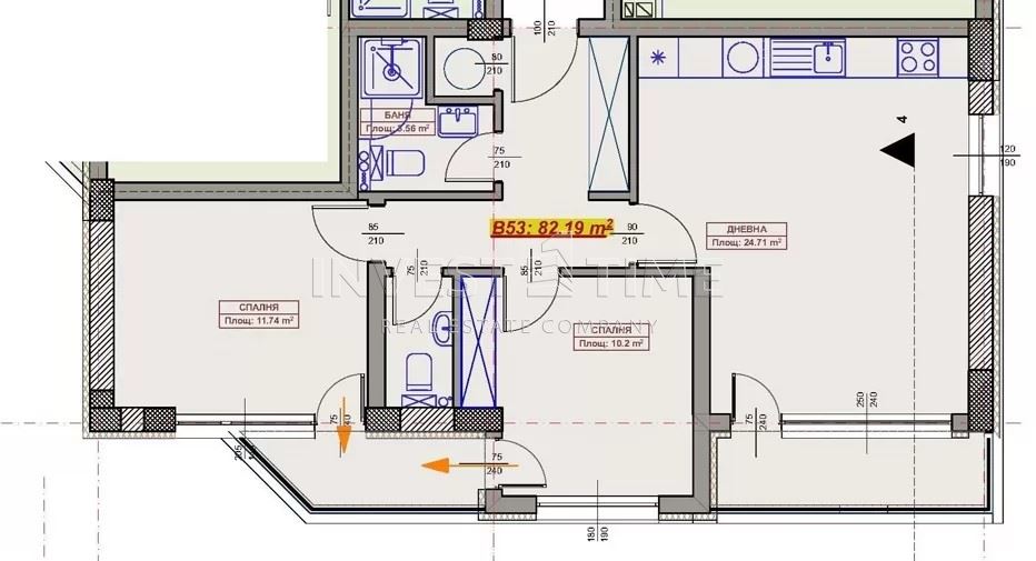 Тристаен апартамент в сграда с AKT 14 в кв. Възраждане, до парка - Агенция за недвижими имоти Варна - Invest Time, имот 1