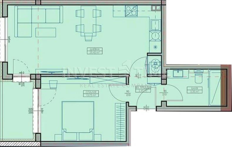 Двустаен апартамент за продажба в нова модерна сграда - Агенция за недвижими имоти Варна - Invest Time, имот 1